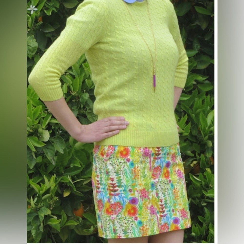 Jcrew Liberty Arts Fabric Sz 4 Skirt Bright Floral
